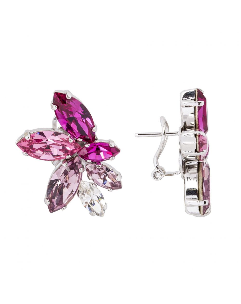 Boucles d'oreilles Andrea Marazzini - Cristal Swarovski Navette Rose