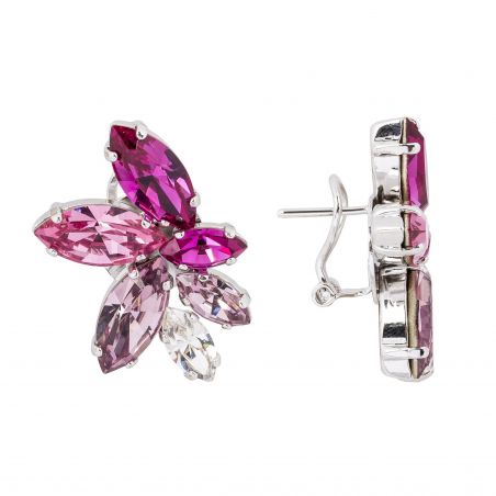 Boucles d'oreilles Andrea Marazzini - Cristal Swarovski Navette Rose