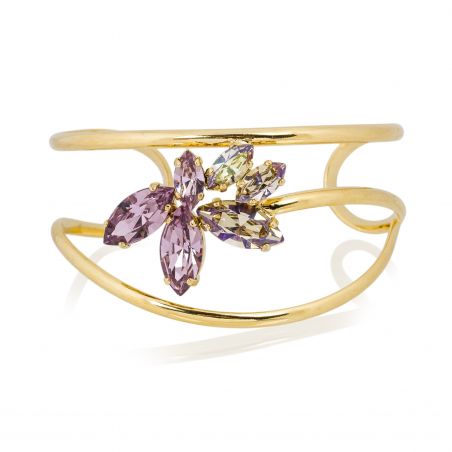 Andrea Marazzini bijoux - Bracelet cristal Swarovski Navette doré