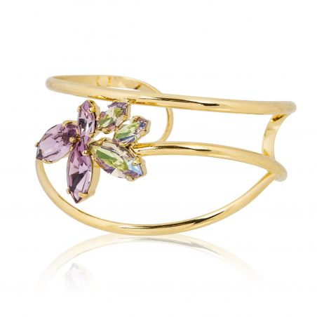 Andrea Marazzini bijoux - Bracelet cristal Swarovski Navette doré