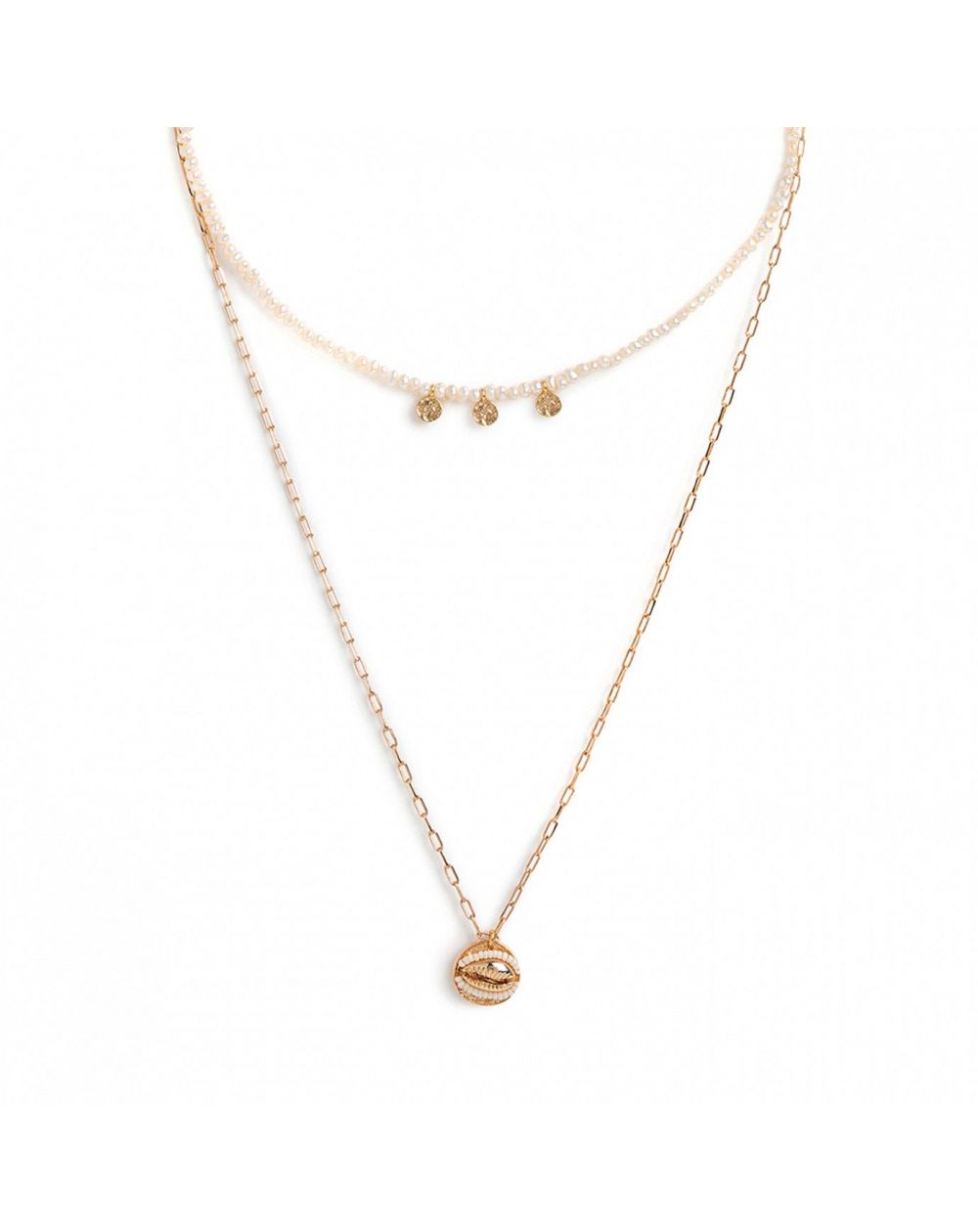 Collier Papouasie White