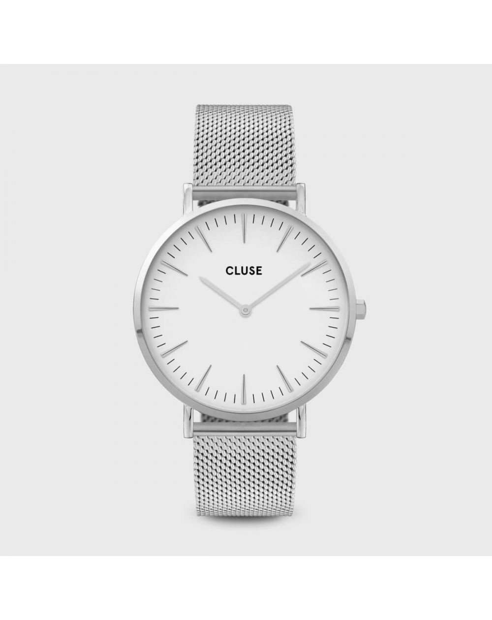 CLUSE horloge - Triomphe Steel White Pearl, zilverkleurig
