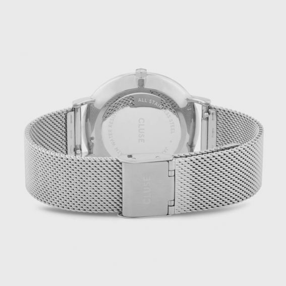 CLUSE Watch - Triomphe Steel White Pearl, Silver Color