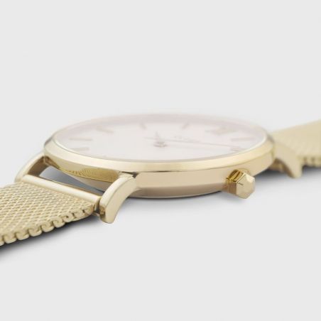 CLUSE Watch - Triomphe Steel White Pearl, Silver Color