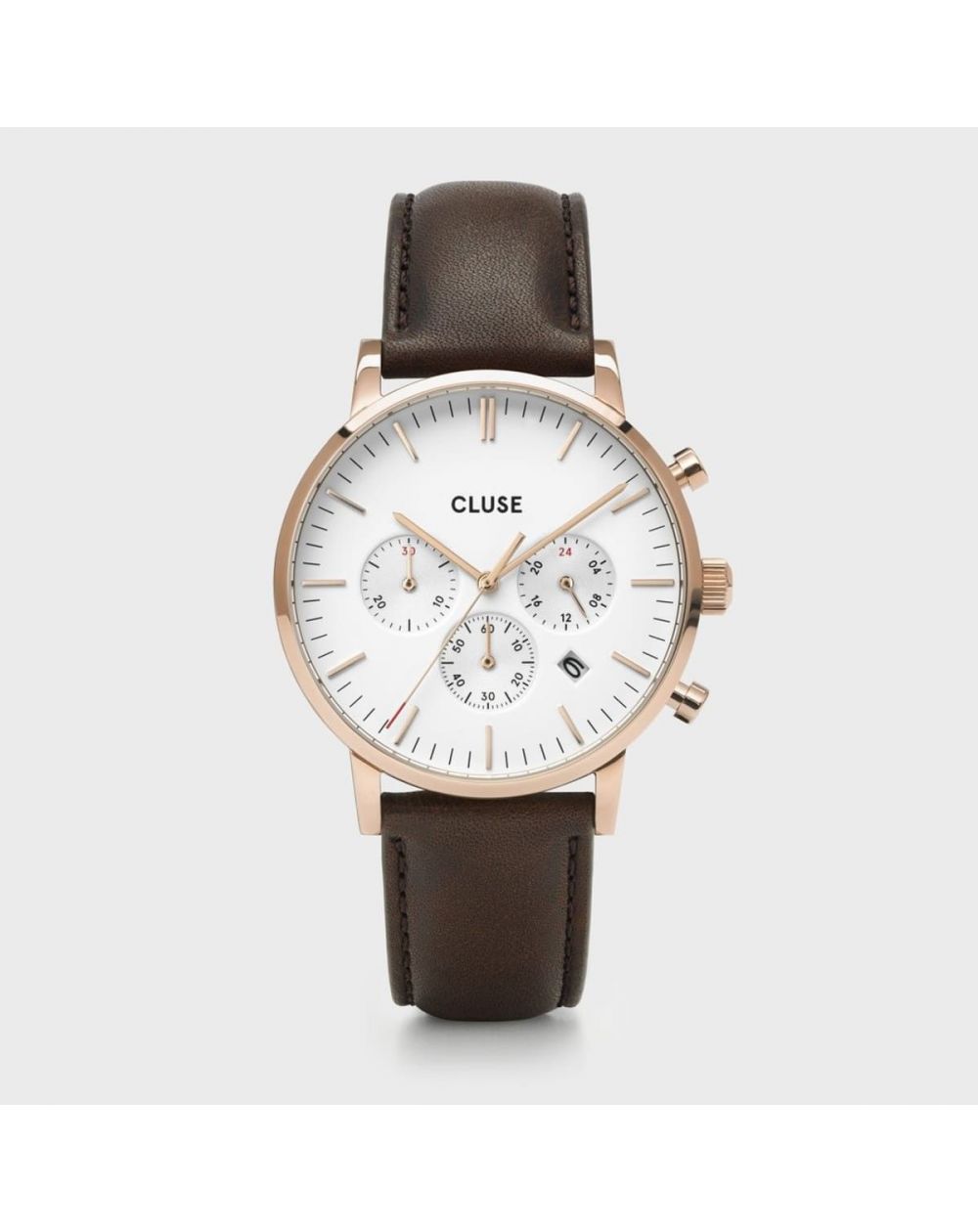 CLUSE horloge - Triomphe Steel White Pearl, zilverkleurig