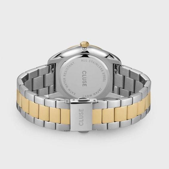 CLUSE horloge - Triomphe Steel White Pearl, zilverkleurig