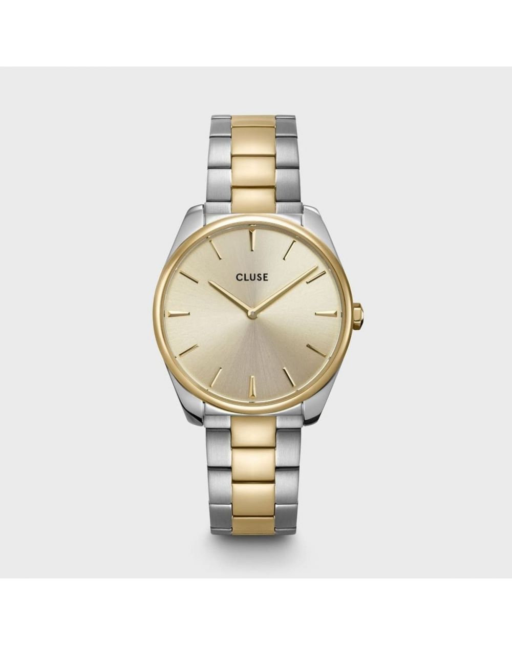CLUSE horloge - Triomphe Steel White Pearl, zilverkleurig