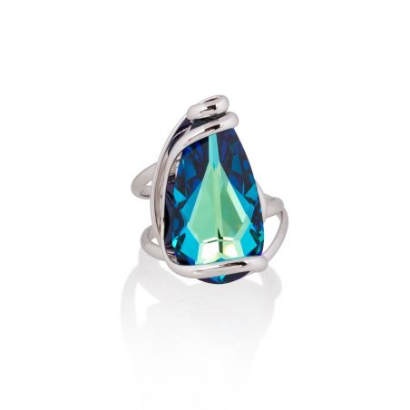 Andrea Marazzini - Bague Cristal Swarovski Elegant Bermuda Blue