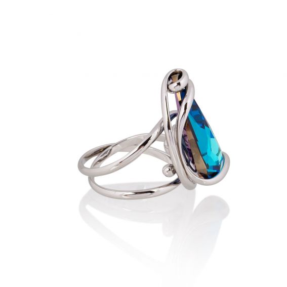 Andrea Marazzini - Bague Cristal Swarovski Elegant Bermuda Blue