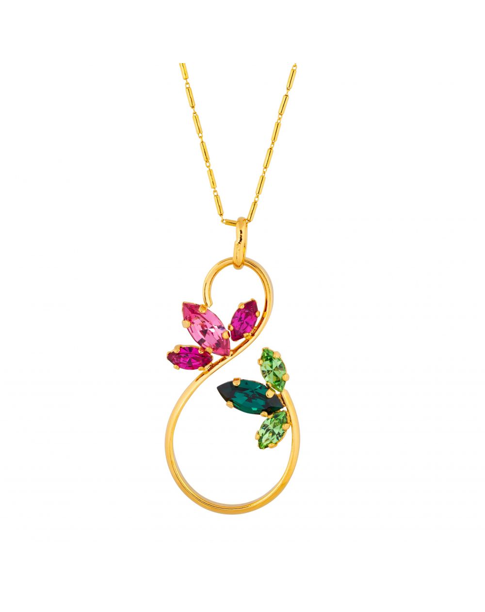 Collier Andrea Marazzini, pierre Swarovski Navette Printemps