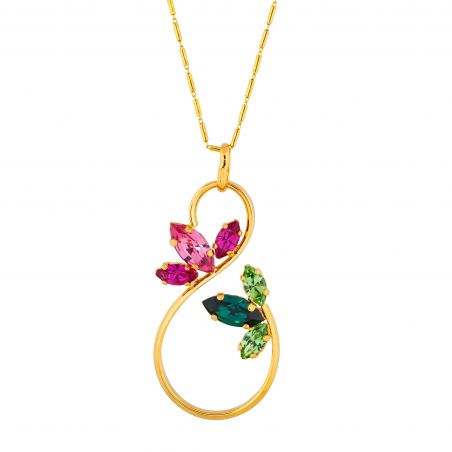 ovale Swarovski munt kristal ketting
