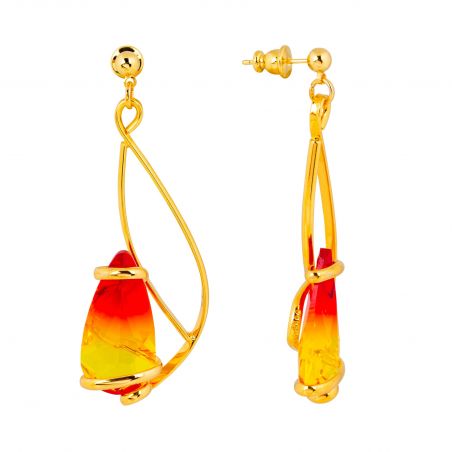 Swarovski blue crystal earrings