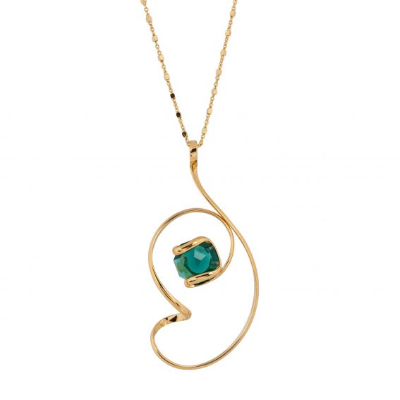 Collier Andrea Marazzini, pierre Swarovski Octagon Emerald