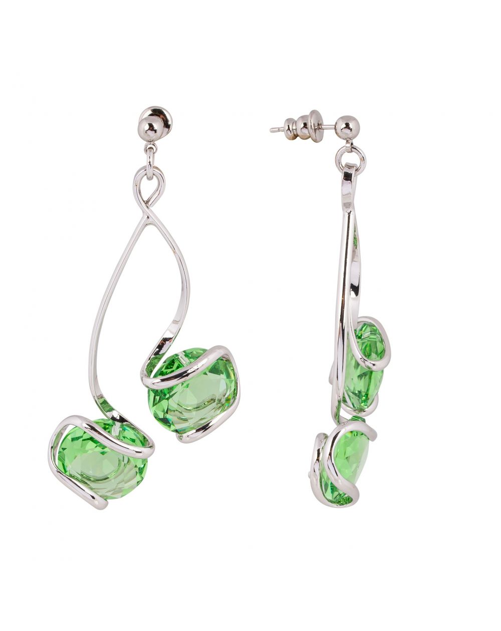 Swarovski blue crystal earrings
