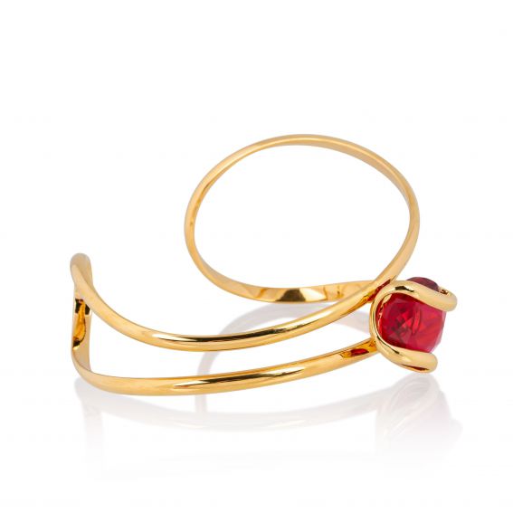 B044 - Red Crystal Handmade Beaded Bracelet, Swarovski Crystals |  MakerPlace by Michaels