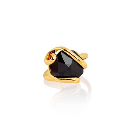 Andrea Marazzini - Bague Cristal Swarovski  Octagon Black