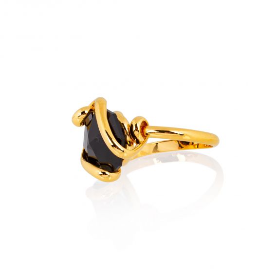 Moondust zwarte ring