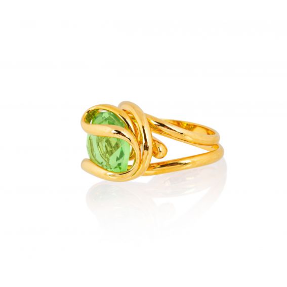 Andrea Marazzini - Bague Cristal Swarovski Cherry Peridot