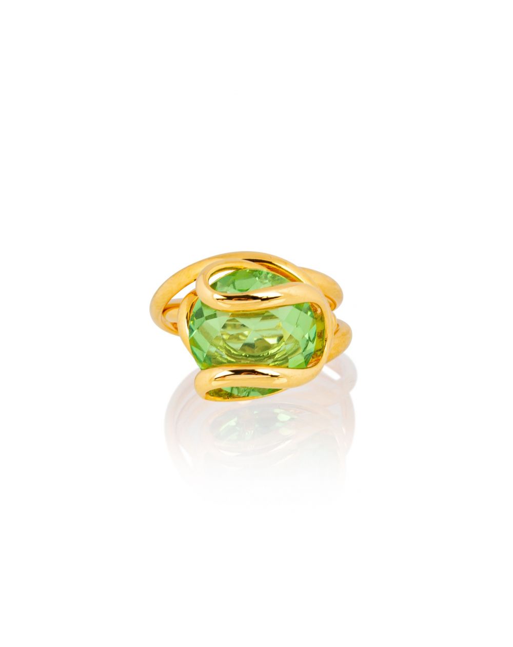 Andrea Marazzini - Bague Cristal Swarovski Cherry Peridot