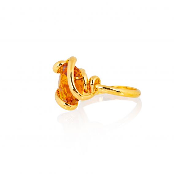 Andrea Marazzini - Bague Cristal Swarovski Octagon Topaz