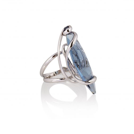 Moondust zwarte ring