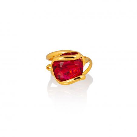 Andrea Marazzini - Bague Cristal Swarovski Cherry Red