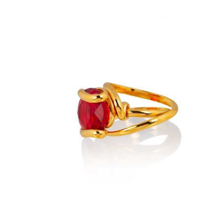 Andrea Marazzini - Bague Cristal Swarovski Cherry Red