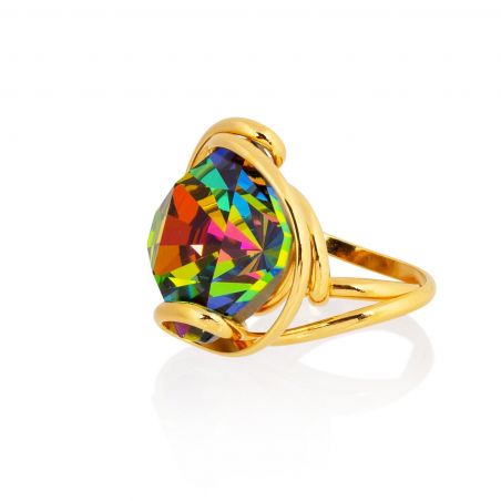 Andrea Marazzini - Bague Cristal Swarovski Big Vega Vitral Medium