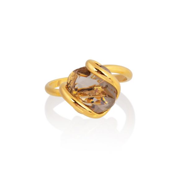 Andrea Marazzini - Bague Cristal Swarovski Mini Smoky