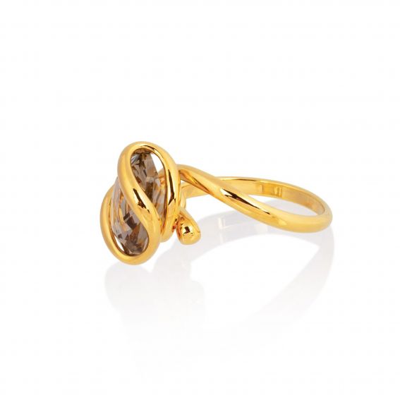 Andrea Marazzini - Bague Cristal Swarovski Mini Smoky