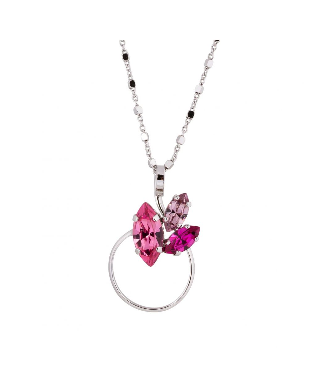 oval Swarovski mint crystal necklace