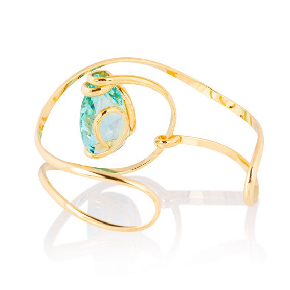 Andrea Marazzini bijoux - Bracelet cristal Swarovski Drop Antique Green BR1