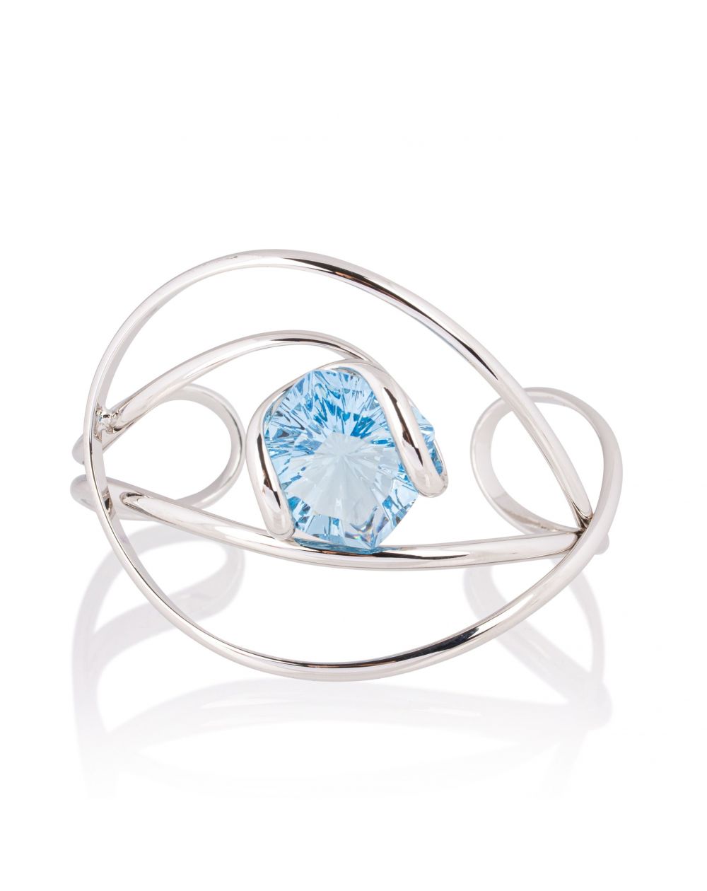 Andrea Marazzini bijoux - Bracelet cristal Swarovski Big Mystic Aquamarine B15