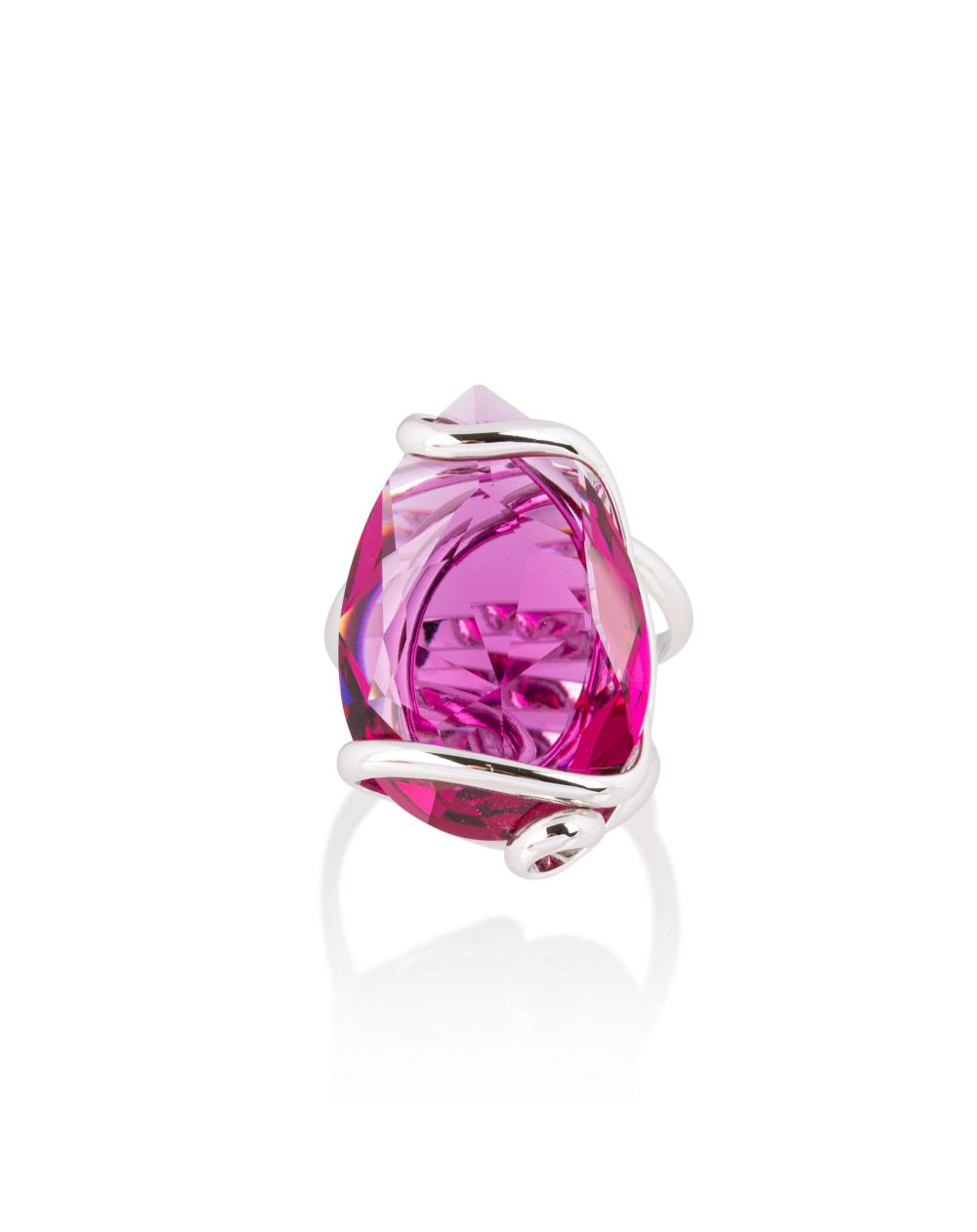 Andrea Marazzini - Bague Cristal Swarovski New Drop Fuchsia