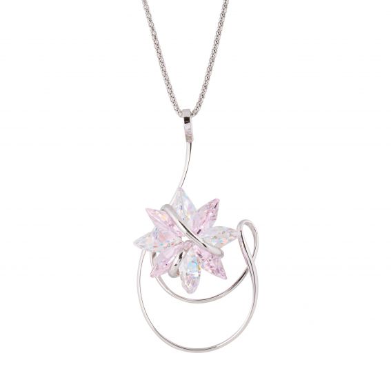 Collier Andrea Marazzini, pierre Swarovski  Etoile F03 AB/Rose