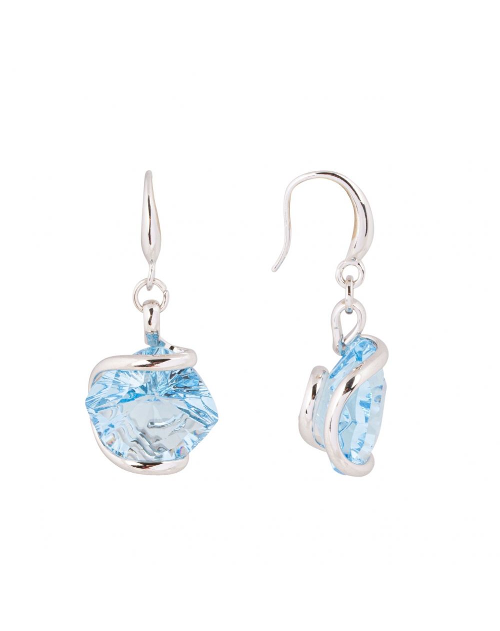 Swarovski blue crystal earrings