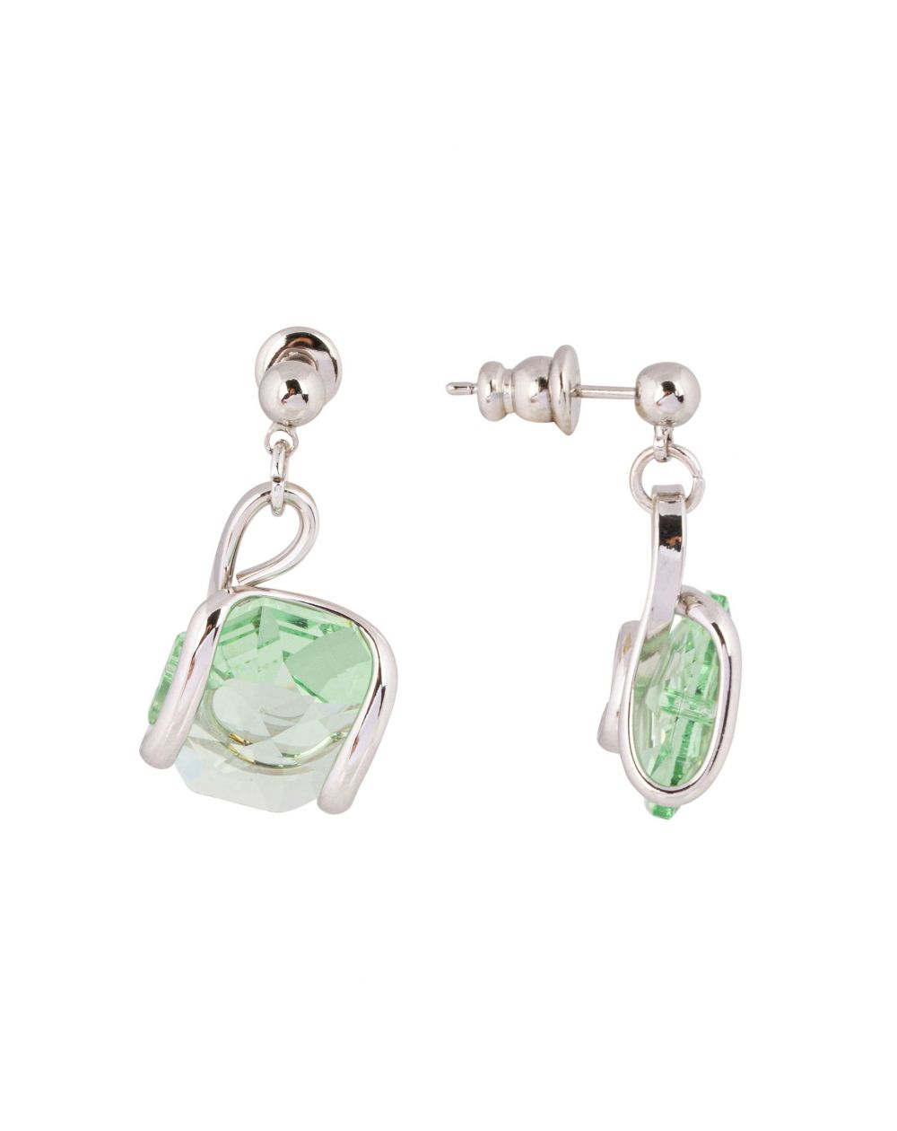 Boucles d'oreille Andrea Marazzini - Boucles d'oreilles Octagon Peridot Courtes