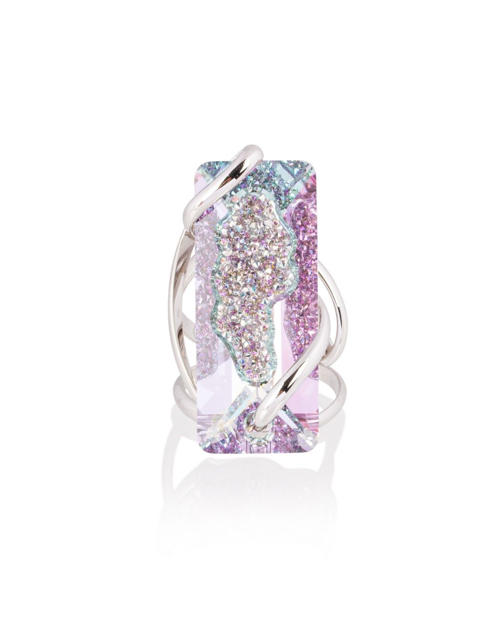 Andrea Marazzini - Bague cristal Swarovski Big Moondust Vitral Light