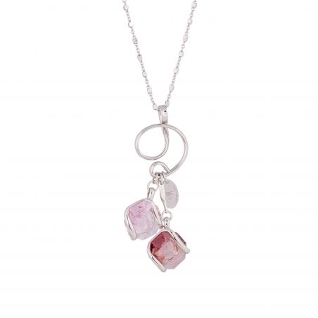 ovale Swarovski munt kristal ketting