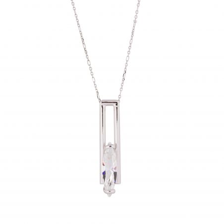 ovale Swarovski munt kristal ketting