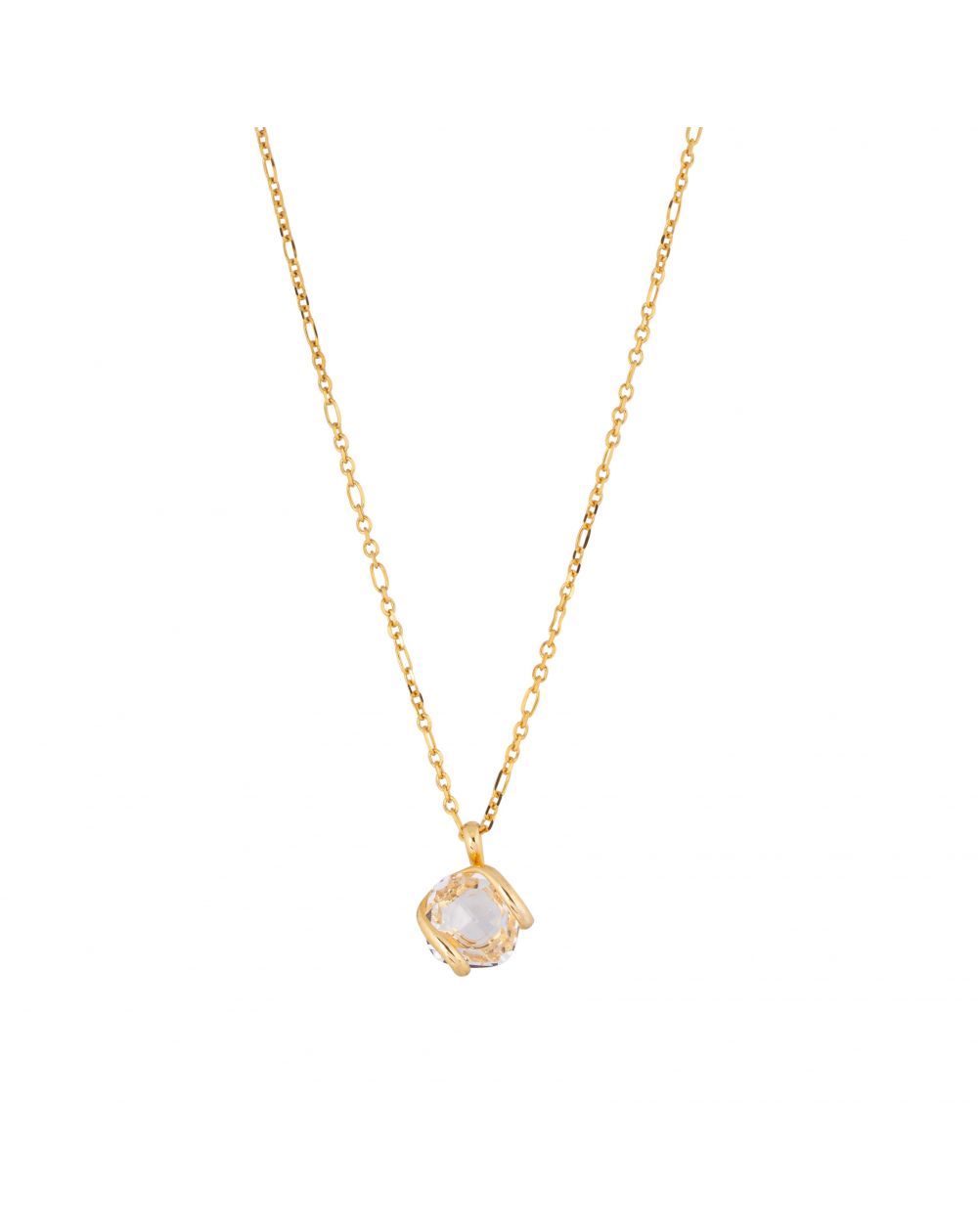 ovale Swarovski munt kristal ketting