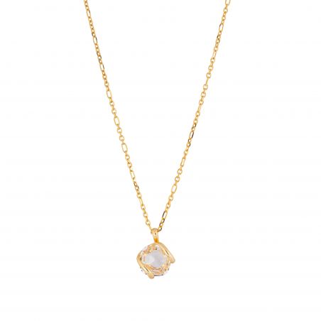 ovale Swarovski munt kristal ketting