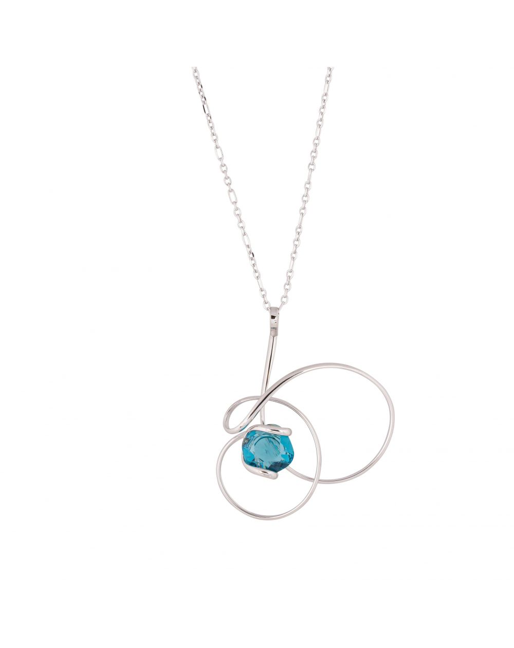 ovale Swarovski munt kristal ketting