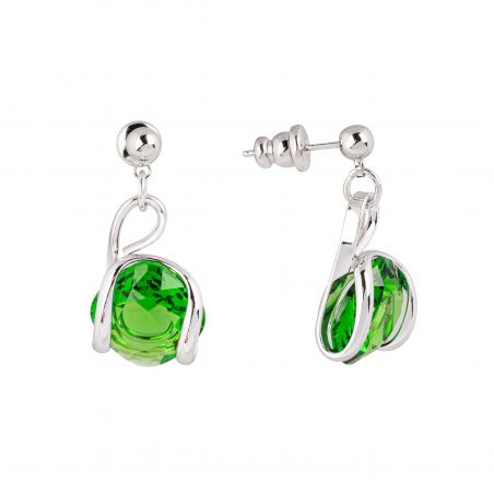 Swarovski blauwe kristallen oorbellen