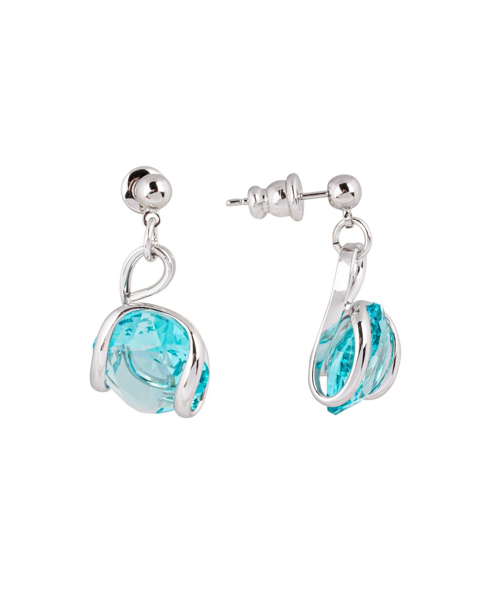 Swarovski blue crystal earrings