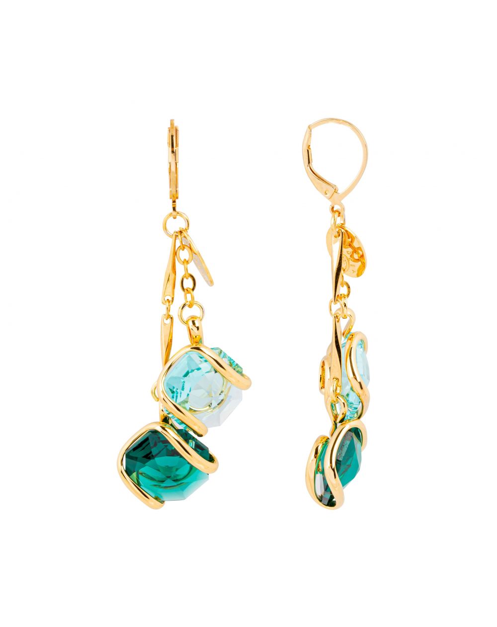 Swarovski blue crystal earrings