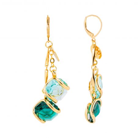 Swarovski blue crystal earrings