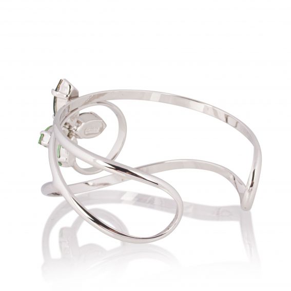 Andrea Marazzini bijoux - Bracelet cristal Swarovski Navette Emerald Papillon