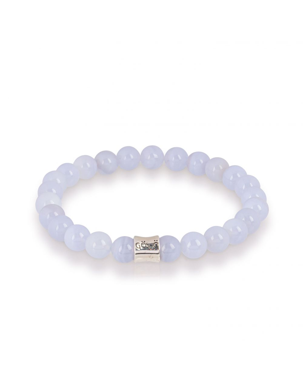 Bracelet Göshö - Agate bleu dentelle - Bracelet en pierres naturelles