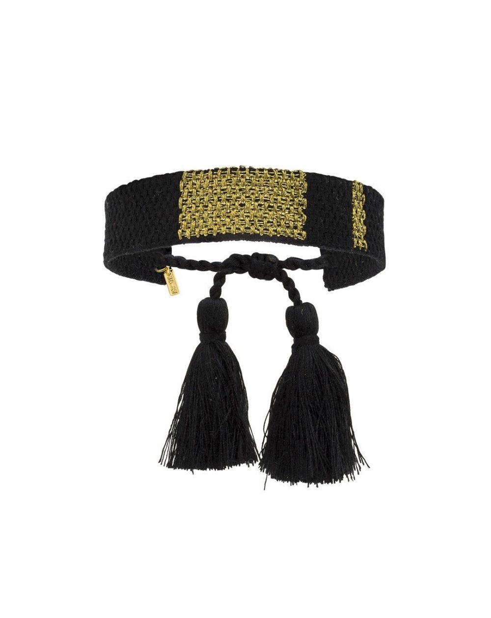 Bracelet MYA BAY - Kilim Doré/Noir - BR-191 - Bijoux Mya Bay